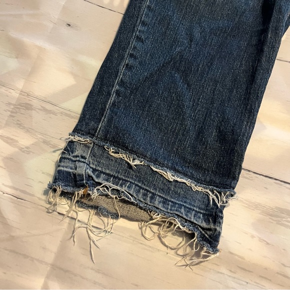 Universal Thread Distressed Bottom Denim Blue Jeans, Size 22W Boyfriend Fit - Picture 4 of 12